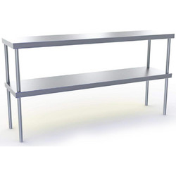 Ανοξείδωτη Επιτραπέζια Διπλή Ραφιέρα 160x30x70cm Dominox RTR-163-2R