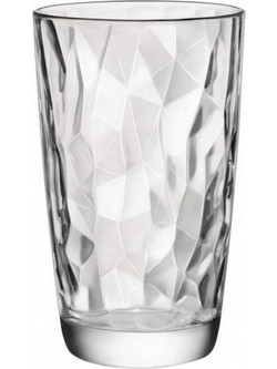 Bormioli Rocco Σετ Ποτήρια Νερού Γυάλινα Diamond Cooler 470ml 6τμχ 00.10175