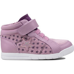 Clarks Παιδικά Μποτάκια Ροζ Σκρατς 26144067