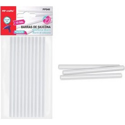 MP μπάρες σιλικόνης PP040 για θερμοπίστολο, 7.1mm x 20cm, 10τμχ