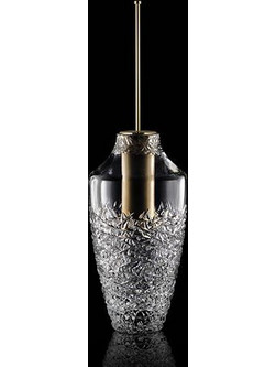 Glass Design Canto XL Ιταλικό Πιγκάλ Μπάνιου Διάφανο Κρύσταλλο O23x43 cm Χρυσό