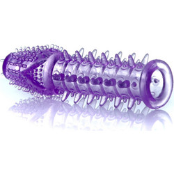Stimulator Sleeve Κάλυμμα Επιμήκυνσης Πέους 13.5cm Μωβ