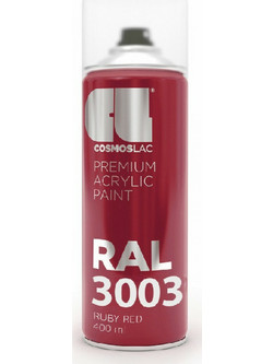 Cosmoslac Premium Acrylic Paint Σπρέι Βαφής Ruby Red RAL3003 Gloss 400ml