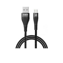 Καλώδιο Δεδομένων MOXOM MX-CB31 USB 2.4A Qualcomm 3.0 Quick Charging / LED ένδειξη Micro USB 1 Μέτρο Μαύρο