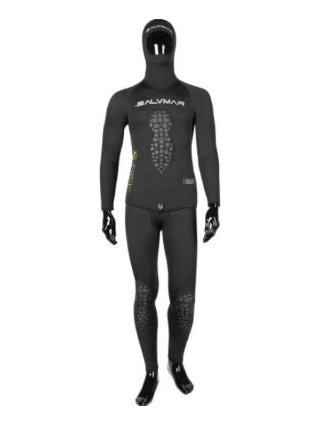 Salvimar Wet Drop Cell Ολόσωμη Στολή Κατάδυσης Ξυρισμένη Neoprene με Επιστήθιο για Αυτόνομη Κατάδυση 5mm