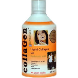 Medichrom Farmellas Enterprises LTD Collagen Energy Λεμόνι με Υαλουρονικό Οξύ Βιταμίνη C & Μαγνήσιο 500ml