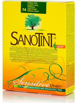 Sanotint Light 74 Καστανό Ανοιχτό Φυτική Ημιμόνιμη Βαφή Μαλλιών Χωρίς Αμμωνία 125ml