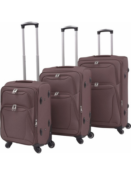 vidaXL 91318 Σετ Βαλίτσες 3τμχ Καφέ