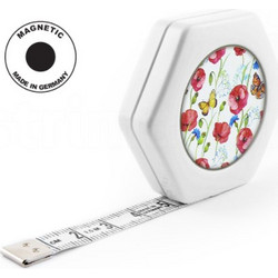 HEXAGON MAGNETIC WHITE Μεζούρα αναστρέψιμη 150cm