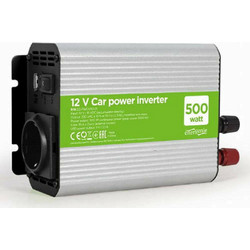 Car Charger 12V DC To 220V AC Inverter Adapter & USB 500W Τροφοδοτικό Αναπτήρα Energenie GM-INV500W