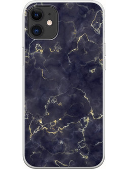 Θήκη Agate Stone - Dark Blue iPhone 11 Flexible TPU (Διάφανη Σιλικόνη)