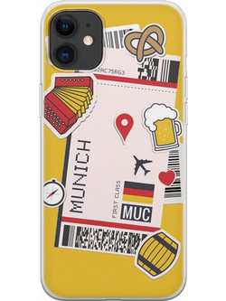 Θήκη Ticket To Munich iPhone 11 Flexible TPU (Διάφανη Σιλικόνη)
