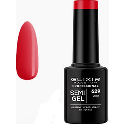 Elixir Semigel 629 Lava Ημιμόνιμο Βερνίκι Νυχιών 5ml