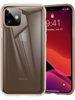 BASEUS(R) Safety Airbag Case TRANSPARENT GOLD (IPHONE 11PRO MAX) ARAPIPH65S-SF0V