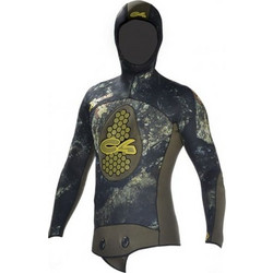 C4 Extreme Camo Σακάκι Κατάδυσης Ξυρισμένο Neoprene με Επιστήθιο για Ψαροντούφεκο 6.5mm