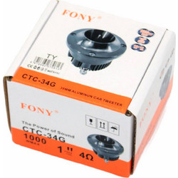 CTC-34G Tweeter Αυτοκινήτου Στρογγυλό 1.5" 80W RMS 93dB