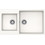 Schock Cristalite Element Superwhite Ένθετος Νεροχύτης Γρανίτη Αντιστρεφόμενος Ματ 86x50cm 31290-1301