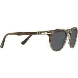 Persol PO3152S 1156/B1 Ανδρικά Γυαλιά Ηλίου Στρογγυλά Κοκάλινα Πράσινα με Γκρι Polarized Φακό