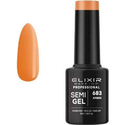 Elixir Semigel 683 Amber Ημιμόνιμο Βερνίκι Νυχιών 5ml