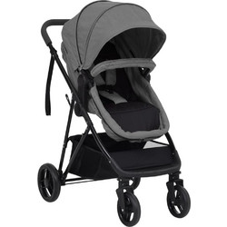 vidaXL Καρότσι Μωρού 2 σε 1 Grey 10335