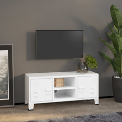 vidaXL Έπιπλο Τηλεόρασης Ξύλινο Λευκό Μ105xΠ35xΥ42cm 339619