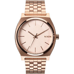 Nixon Time Teller Γυναικείο Ρολόι με Ροζ Χρυσό Μεταλλικό Μπρασελέ A045-897-00