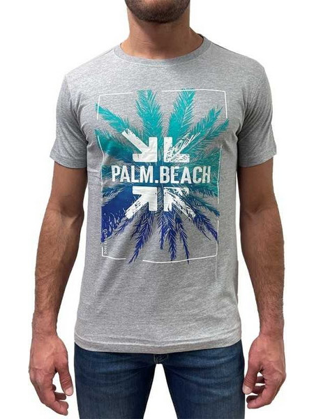 T-SHIRT DORS ME ΣΤΑΜΠΑ ΓΚΡΙ