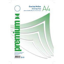 Μπλοκ Σημειώσεων Premium Overlap - Α4 - 60gr - Αρίγωτο - 50 φύλλα 29839