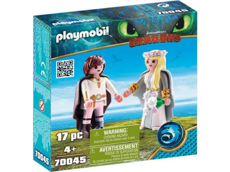 Playmobil Dragons Γαμήλιο ζευγάρι, Άστριντ & Ψάρης για 4+ Ετών 70045