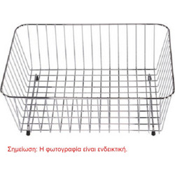 Carron Phoenix W23 Στεγνωτήριο Πιάτων Γούρνας από Ανοξείδωτο Ατσάλι Ασημί 46x34cm