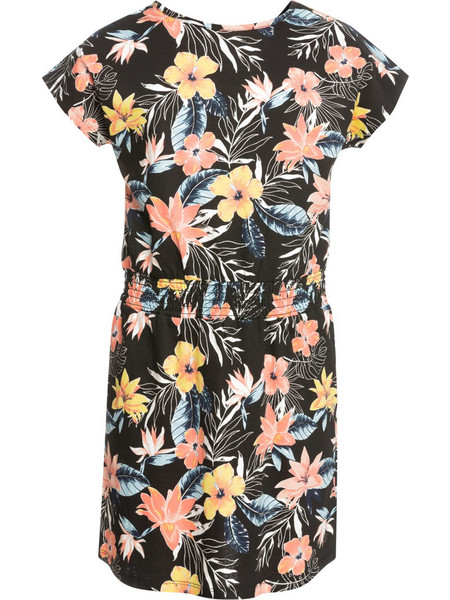 Roxy Παιδικό Φόρεμα Floral Μαύρο ERGKD03188-KVJ7