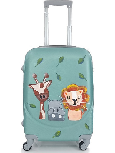 Playbags Collection PS219-20 Safari Παιδική Βαλίτσα Καμπίνας 55x36x21cm με 4 Ρόδες Βεραμάν