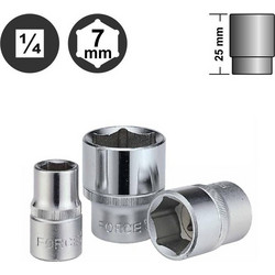 Force 52507 - Εξάγωνο Καρυδάκι 1/4" - 7mm