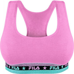 Fila Rainbow Αθλητικό Μπουστάκι με Μέτρια Στήριξη Φούξια FU6141-199
