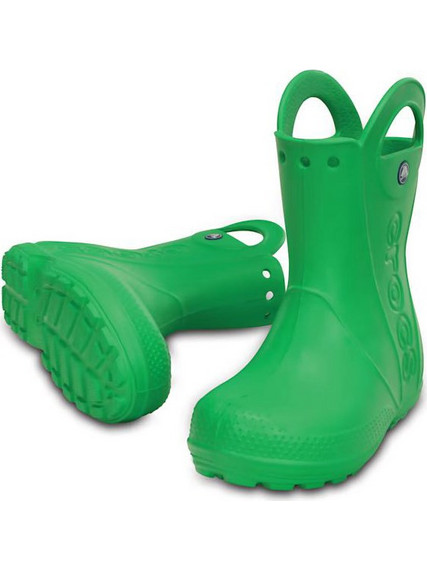 CROCS HANDLE IT RAIN BOOTS KIDS GRASS GREEN (12803-3E8)