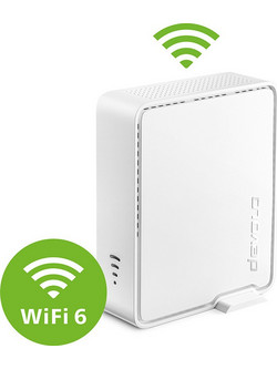 Devolo Wi-Fi 6 Repeater 5400 Mesh Wi-Fi Extender Dual Band (2.4 & 5GHz) 1000Mbps