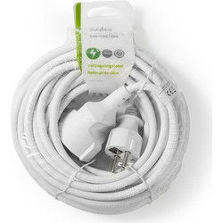 NEDIS PEXC110FWT EXTENSION CABLE M- F PLUG WITH EARTH CONTACT 10.0m 3680W WHITE