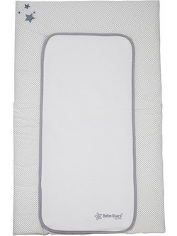 Bebe Stars Stars Μαλακή Αλλαξιέρα Μωρού Υφασμάτινη 80x48cm Γκρι