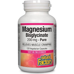 Natural Factors Magnesium Bisglycinate 200mg 120 Κάψουλες
