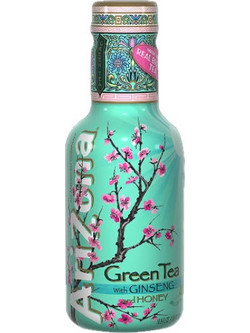 Arizona Ice Tea Green Tea With Ginseng & Honey (Πράσινο Τσάι Με Τζίνσενκ & Μέλι) 450ml