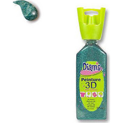 Χρώμα Diam's 3D 37ml Pailletee aquamarine (DI40951)