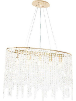 LUCE Ambiente Breeze Κρεμαστό Φωτιστικό Οροφής με Κρύσταλλα Πολύφωτο Χρυσό 8031414865949