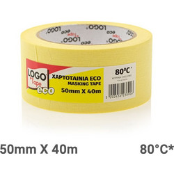 Logo Χαρτοταινία Κίτρινη 50mm x 40m 1τμχ Φούρνου