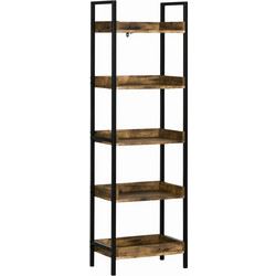 HOMCOM Industrial Style Βιβλιοθήκη 48x30x155cm 838-277V00RB