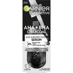 Garnier Pure Active Charcoal Anti-Imperfection Serum Προσώπου για Ακμή με BHA 30ml