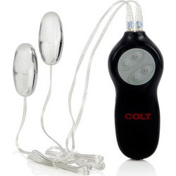 CalExotics Colt 7 Twin Turbo Bullets Δονητής Egg για Ζευγάρια με Τηλεχειριστήριο