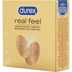Durex Real Feel Προφυλακτικά Λεπτά με Λιπαντικό 3τμχ