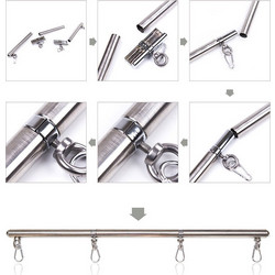 Ohmama Detachable Spreader Metal Bar 4 Hooks
