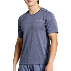 Saucony Stopwatch Ανδρικό Αθλητικό T-Shirt Μπλε SAM800278-HZH