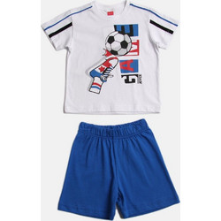 Joyce Παιδικό Σετ για Αγόρι Καλοκαιρινό Λευκό Royal Blue 2312142